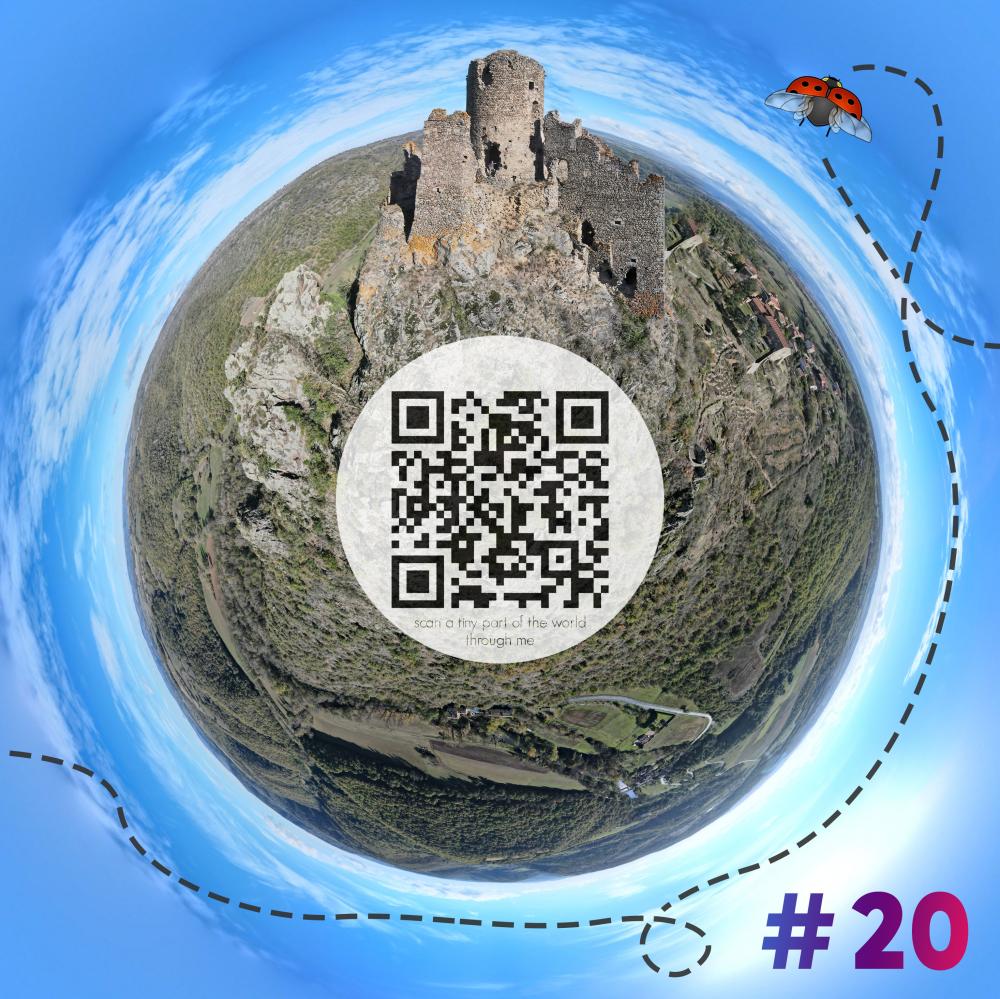 Mini-planet with 360 degrees qr code #20