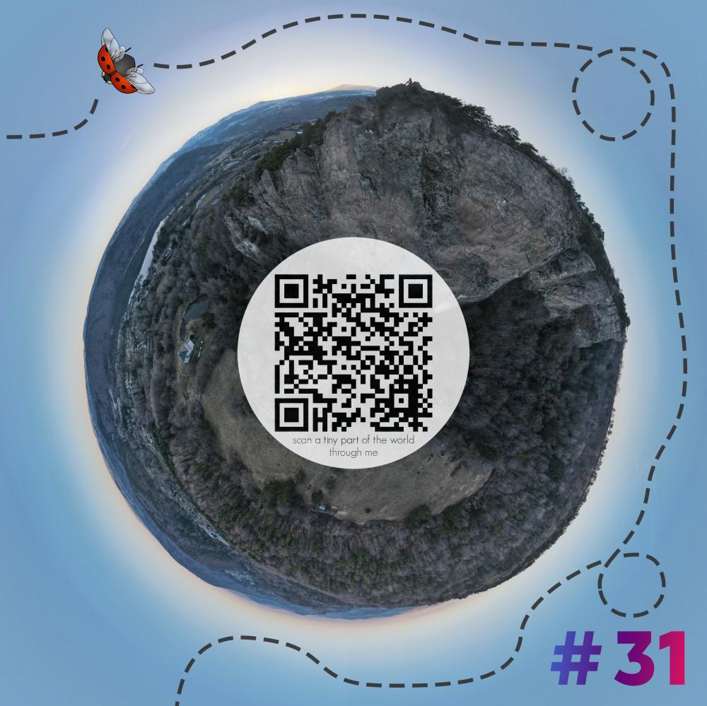 Mini-planet with 360 degrees qr code #31